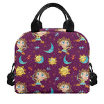 Cute Cartoon Sagittarius Pattern Print Insulated Lunch Bag