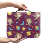 Cute Cartoon Sagittarius Pattern Print Leather Bible Cover