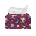 Cute Cartoon Sagittarius Pattern Print Leather Tissue Box Cover