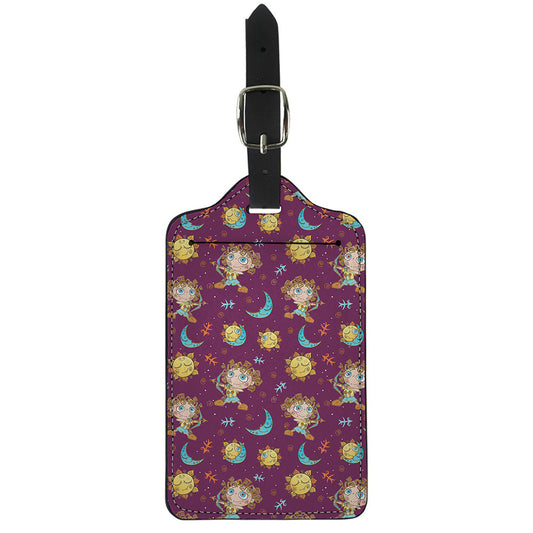 Cute Cartoon Sagittarius Pattern Print Luggage Tag