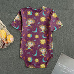 Cute Cartoon Sagittarius Pattern Print Men's Bodysuit