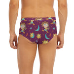 Cute Cartoon Sagittarius Pattern Print Men's Briefs