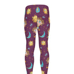 Cute Cartoon Sagittarius Pattern Print Men's leggings