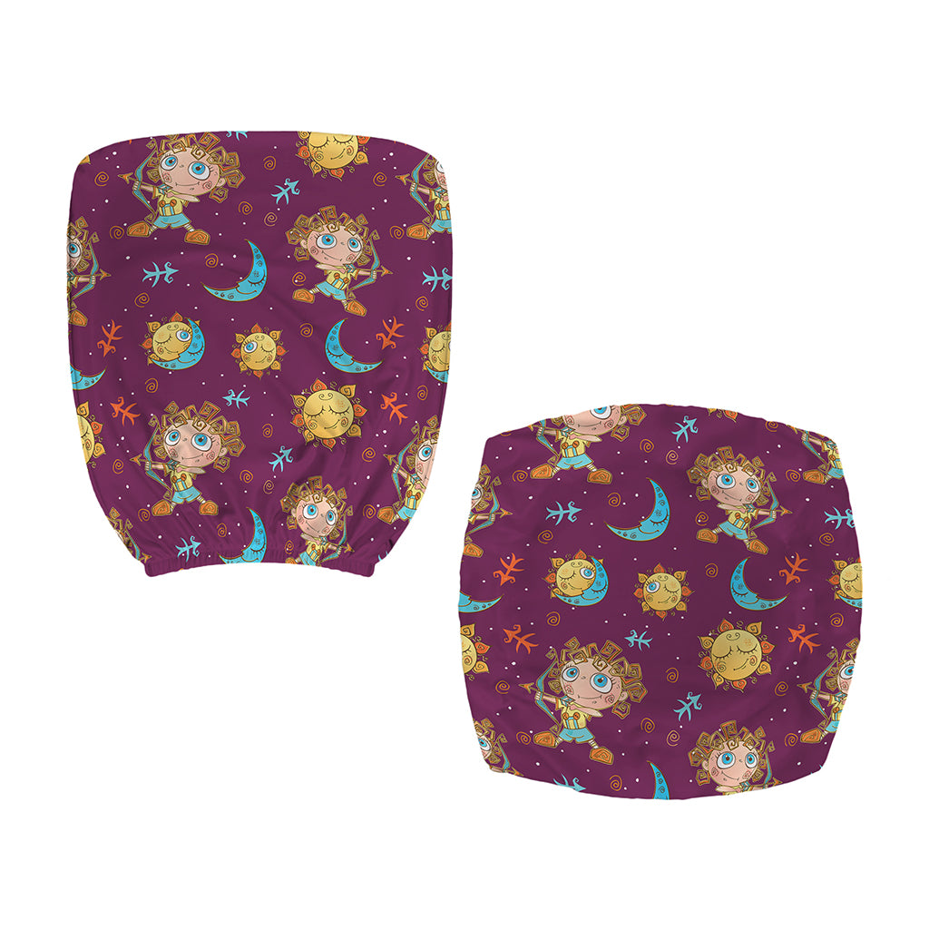 Cute Cartoon Sagittarius Pattern Print Office Chair Cover