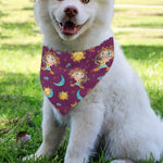 Cute Cartoon Sagittarius Pattern Print Over The Collar Dog Bandana