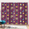 Cute Cartoon Sagittarius Pattern Print Pencil Pleat Curtains