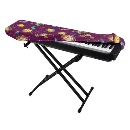 Cute Cartoon Sagittarius Pattern Print Piano Keyboard Cover