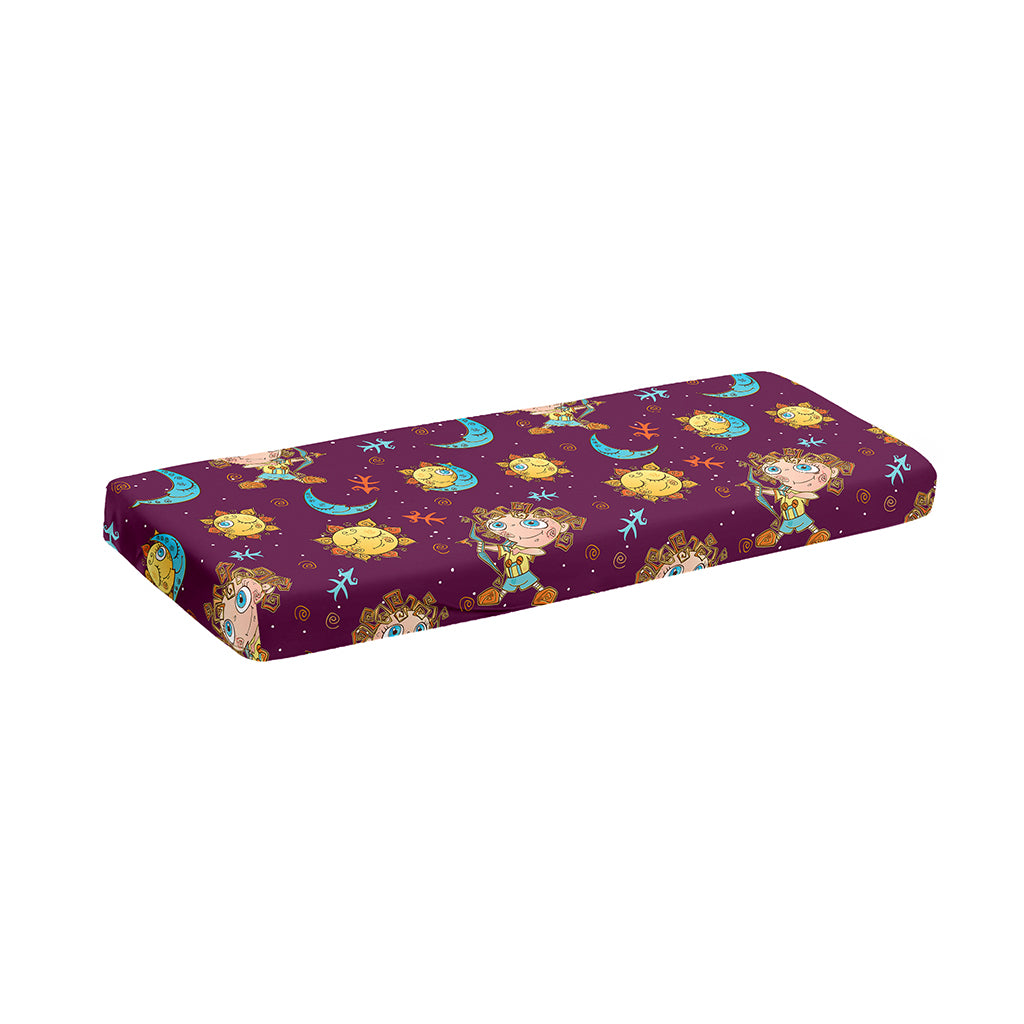 Cute Cartoon Sagittarius Pattern Print Piano Keyboard Cover