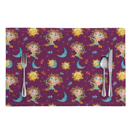 Cute Cartoon Sagittarius Pattern Print Placemat