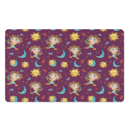 Cute Cartoon Sagittarius Pattern Print Polyester Doormat