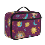 Cute Cartoon Sagittarius Pattern Print Portable Lunch Bag