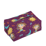 Cute Cartoon Sagittarius Pattern Print Rectangle Tissue Box Cover