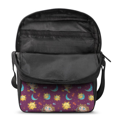 Cute Cartoon Sagittarius Pattern Print Rectangular Crossbody Bag