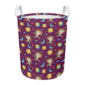 Cute Cartoon Sagittarius Pattern Print Round Laundry Basket