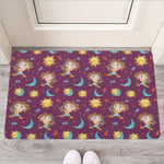 Cute Cartoon Sagittarius Pattern Print Rubber Doormat