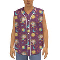 Cute Cartoon Sagittarius Pattern Print Sleeveless Baseball Jersey