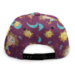 Cute Cartoon Sagittarius Pattern Print Snapback Cap