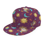 Cute Cartoon Sagittarius Pattern Print Snapback Cap
