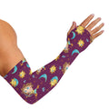 Cute Cartoon Sagittarius Pattern Print Sun Protection Arm Sleeves