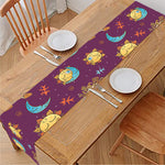 Cute Cartoon Sagittarius Pattern Print Table Runner