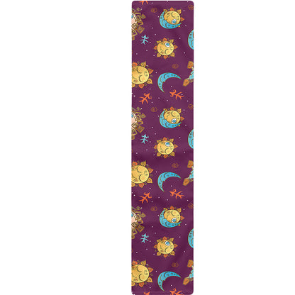 Cute Cartoon Sagittarius Pattern Print Table Runner