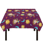 Cute Cartoon Sagittarius Pattern Print Tablecloth