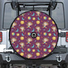 Cute Cartoon Sagittarius Pattern Print Tire Cover With Camera Hole