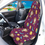 Cute Cartoon Sagittarius Pattern Print Waterproof Car Seat Cover