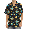 Cute Cartoon Scorpio Pattern Print Aloha Shirt