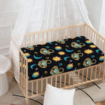 Cute Cartoon Scorpio Pattern Print Baby Crib Sheet