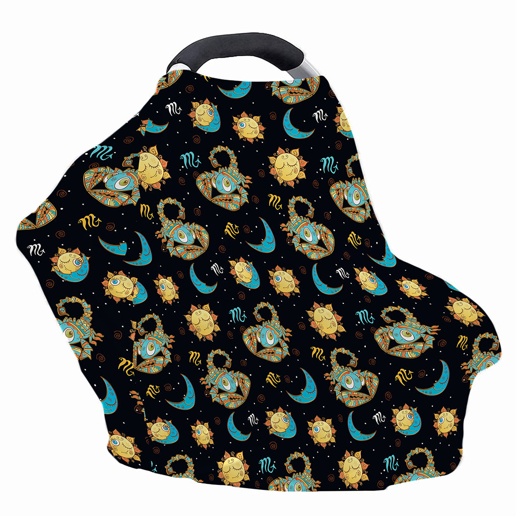 Cute Cartoon Scorpio Pattern Print Baby Seat Cover