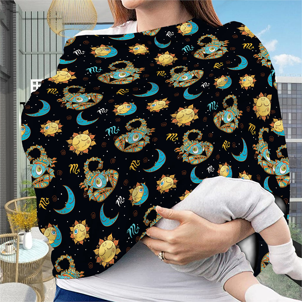 Cute Cartoon Scorpio Pattern Print Baby Seat Cover