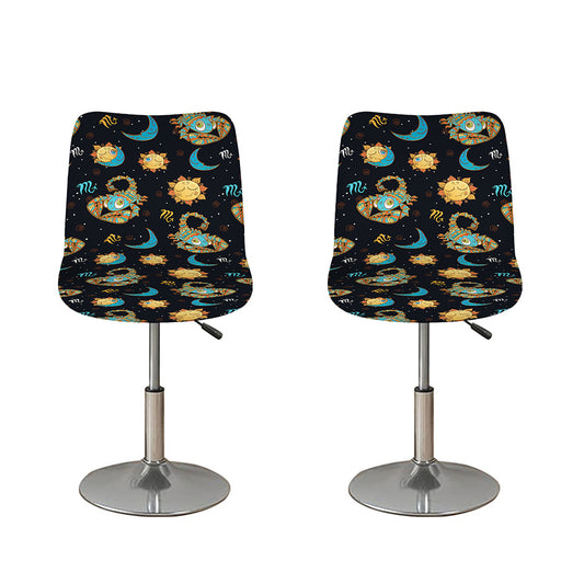 Cute Cartoon Scorpio Pattern Print Bar Stool Covers