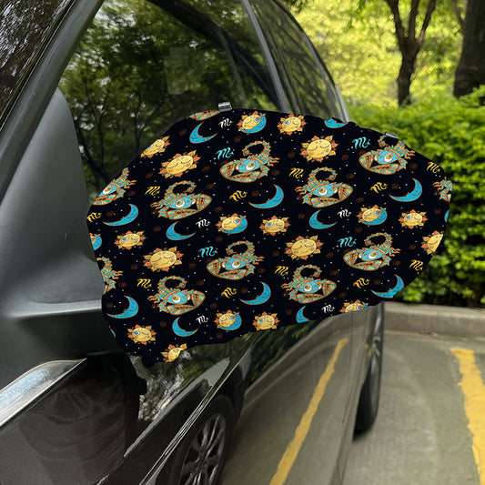 Cute Cartoon Scorpio Pattern Print Car Side Mirror Covers