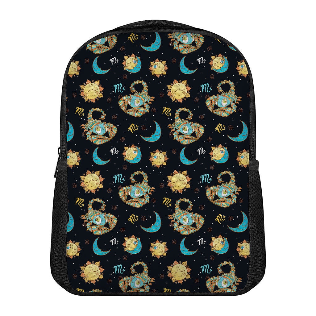 Cute Cartoon Scorpio Pattern Print Casual Backpack