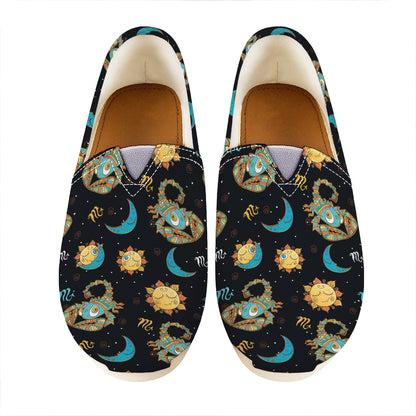 Cute Cartoon Scorpio Pattern Print Casual Shoes