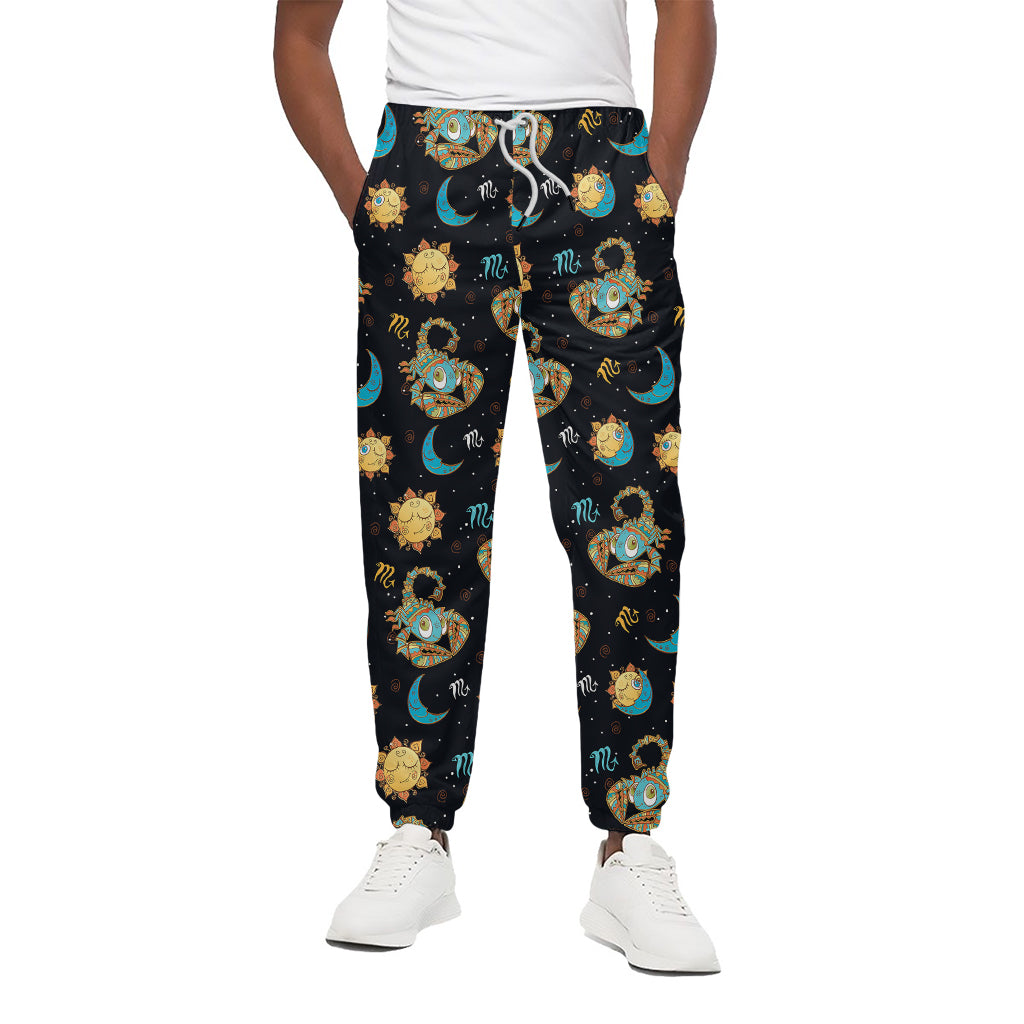 Cute Cartoon Scorpio Pattern Print Cotton Pants