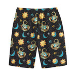 Cute Cartoon Scorpio Pattern Print Cotton Shorts
