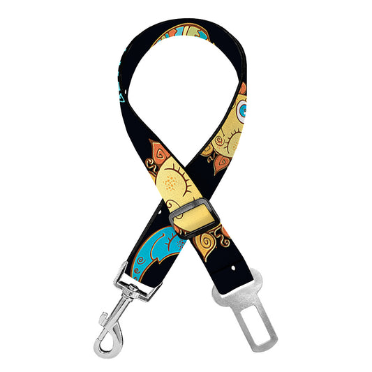 Cute Cartoon Scorpio Pattern Print Dog Seat Belt