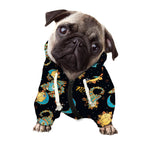 Cute Cartoon Scorpio Pattern Print Dog Zip Up Hoodie