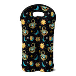 Cute Cartoon Scorpio Pattern Print Double Neoprene Wine Tote