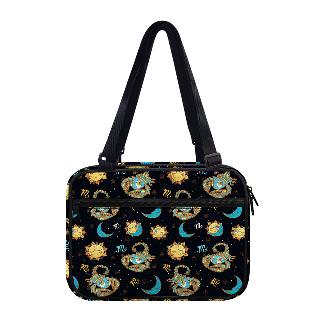 Cute Cartoon Scorpio Pattern Print Double Strap Bible Bag
