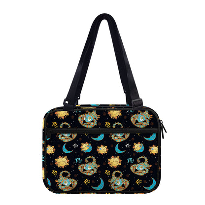 Cute Cartoon Scorpio Pattern Print Double Strap Bible Bag