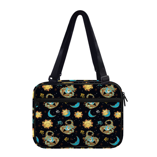 Cute Cartoon Scorpio Pattern Print Double Strap Bible Bag