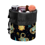 Cute Cartoon Scorpio Pattern Print Drawstring Makeup Bag