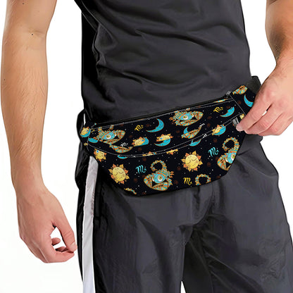 Cute Cartoon Scorpio Pattern Print Fanny Pack