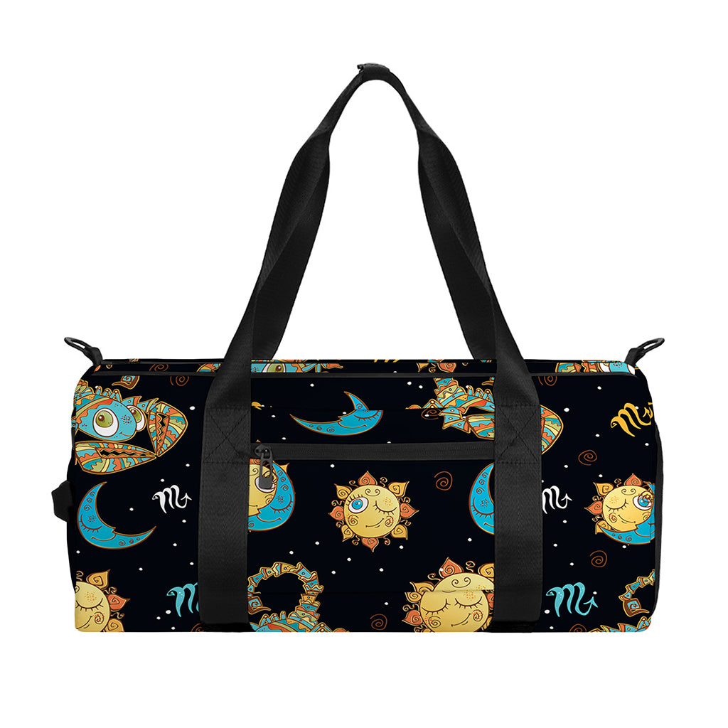 Cute Cartoon Scorpio Pattern Print Gym Bag