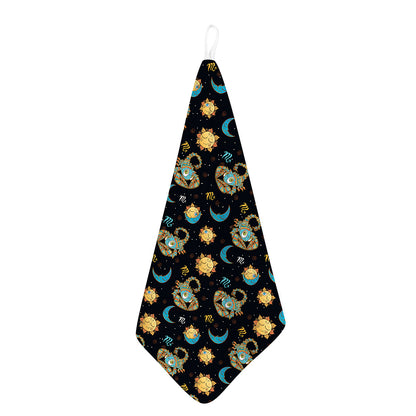 Cute Cartoon Scorpio Pattern Print Hand Towel