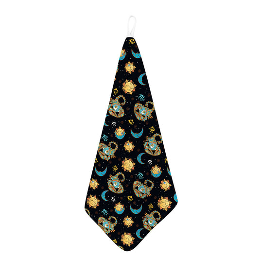Cute Cartoon Scorpio Pattern Print Hand Towel