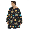 Cute Cartoon Scorpio Pattern Print Hoodie Blanket
